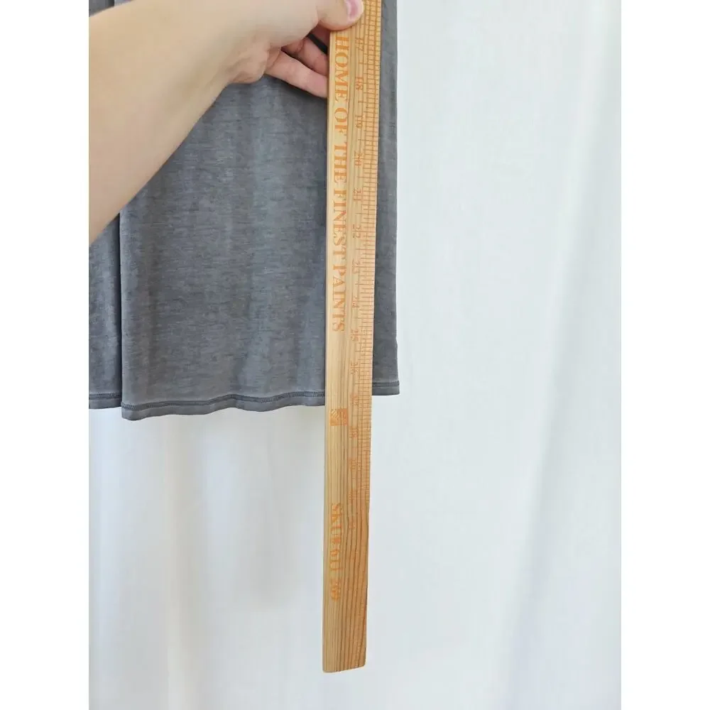 Lululemon Tank Size 6 Gray All Tied Up Split Back - Picture 3 of 6